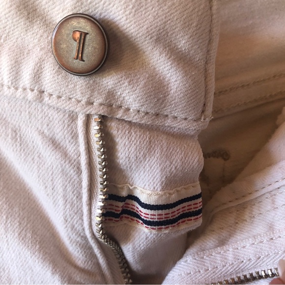 Pilcro and the Letterpress Anthropologie ivory denim jeans Stet fit size 28 - Picture 4 of 9